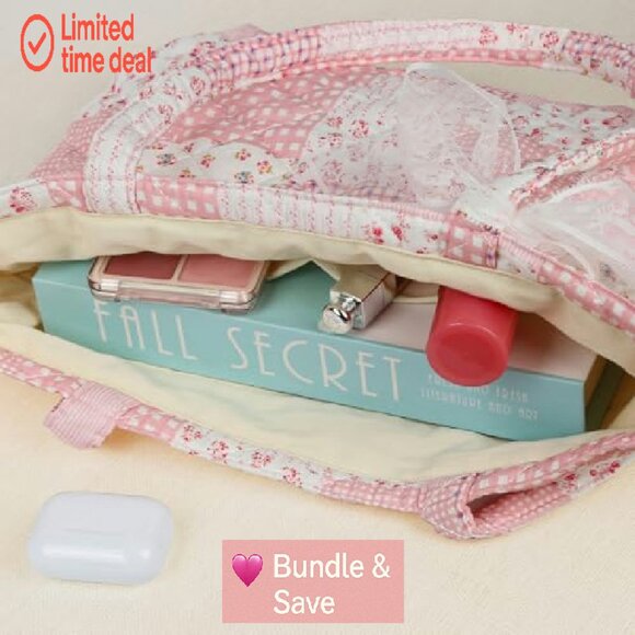 Quilted Tote Bag Lightweight Shoulder Purse Laptop Work Travel - Picture 7 of 8